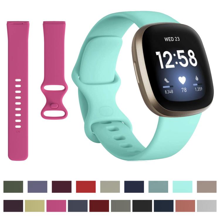 For Fitbit Versa 4 / Versa 3 / Sense2 / Sense xDfind Silicone Watch Band, S