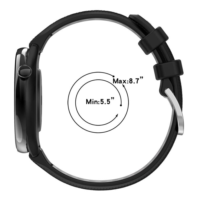 xDfind Sports Two-Color Steel Buckle Silicone Watch Band, For Garmin 22mm, For Garmin 18mm