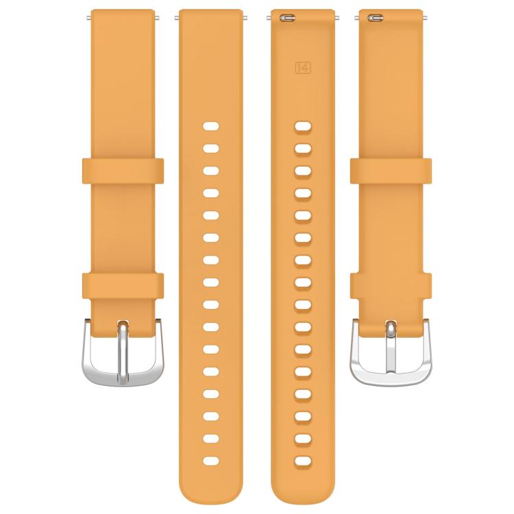xDfind Quick Release Silver Buckle Silicone Watch Band Wristband, For Garmin Lily 2