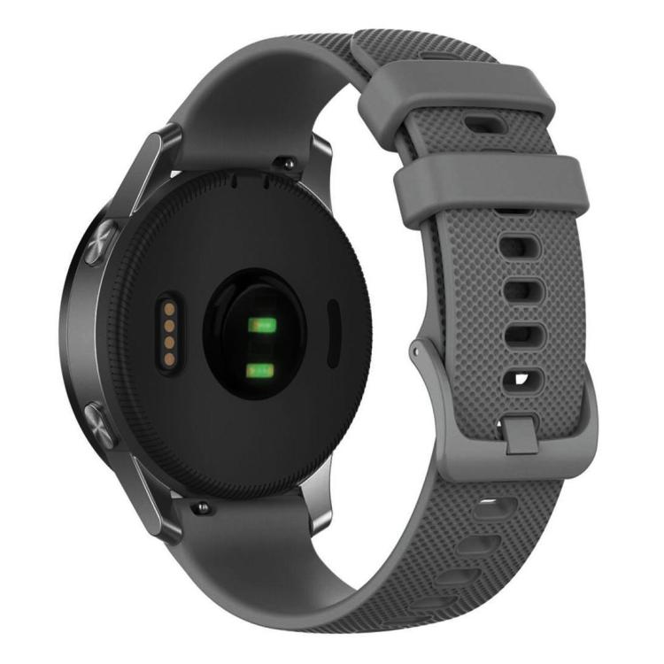 xDfind Small Plaid Solid Color Silicone Watch Band, 18mm For Garmin Venu 2S / Move 3S / Active S, 20mm For Garmin Forerunner 570 42mm/245/645