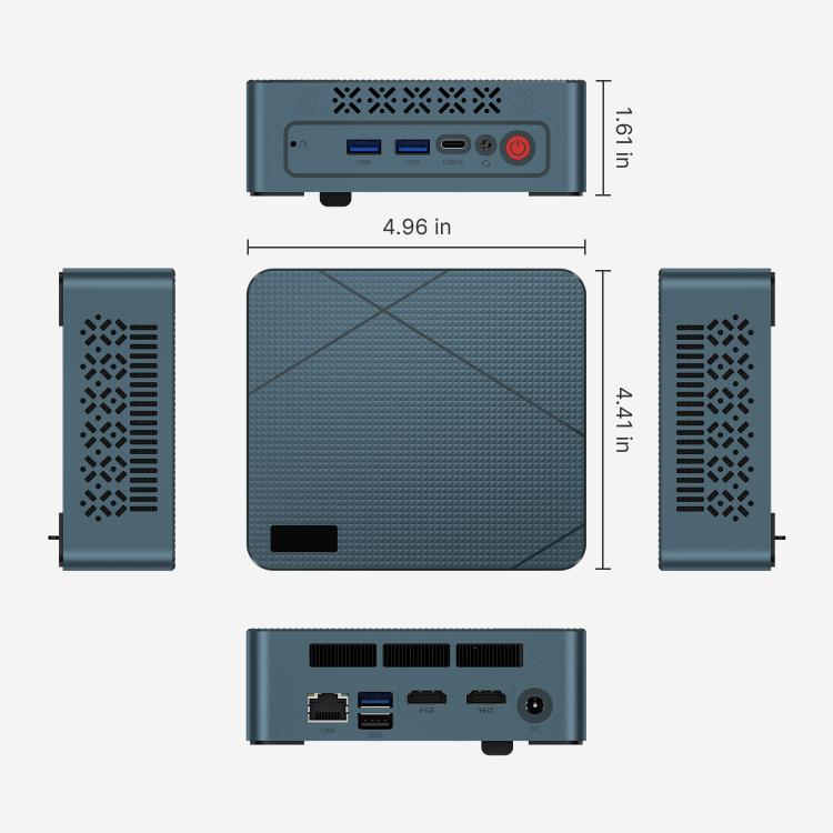 GXMO GN7 Windows 11 Mini PC, AMD Ryzen 5 3550H or 3500U CPU Random Delivery, 16GB+512GB
