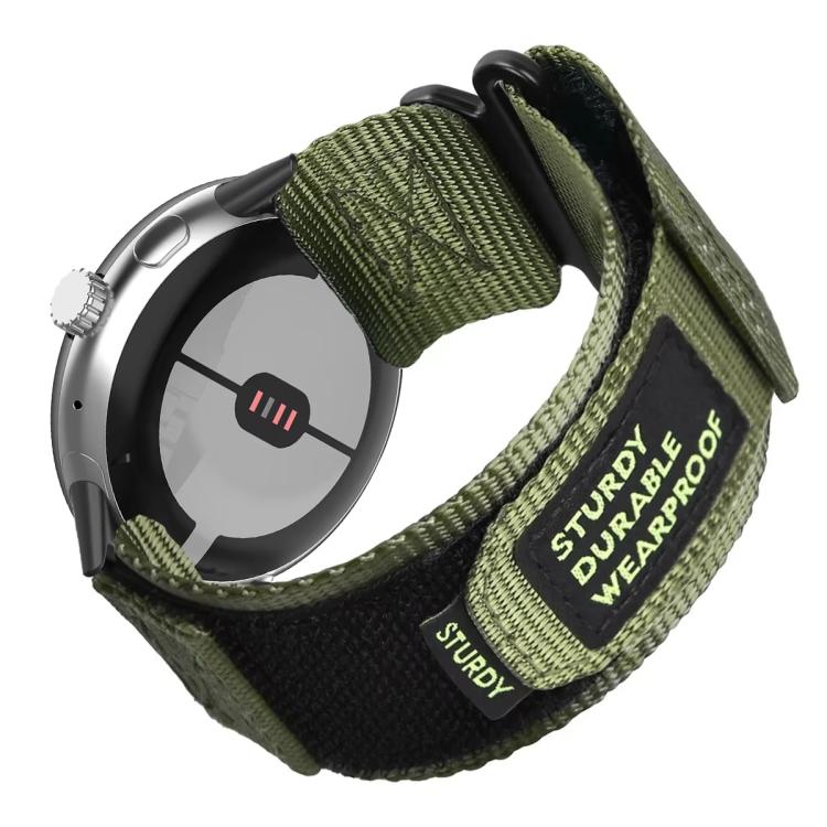 xDfind Quick Release Nylon Hook And Loop Fastener Buckle Watch Band, For Google Pixel Watch 4 / 3 45mm, For Google Pixel Watch 4 / 3 / 2 / 1 41mm