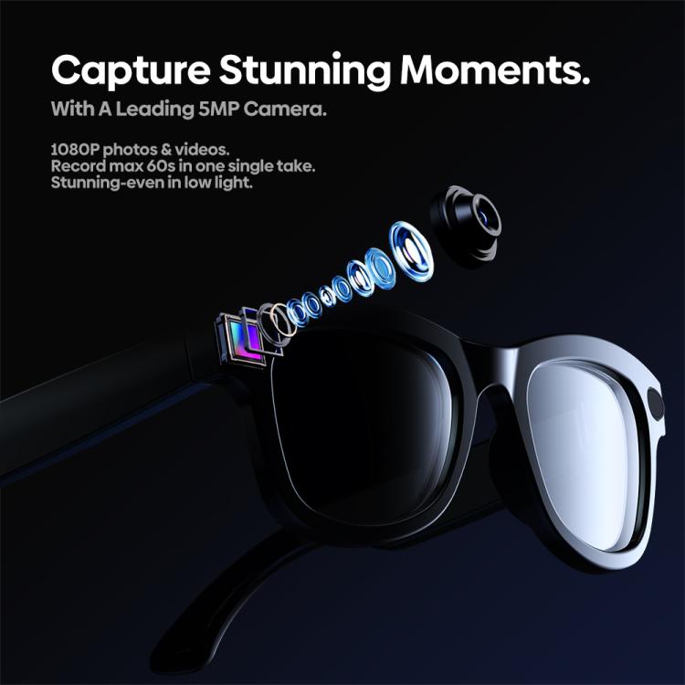 Zeblaze Eyewear AI Smart Glasses with 5MP Camera & Open-Ear Audio
