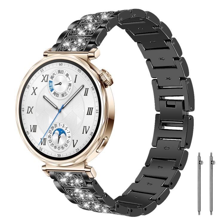xDfind Diamond Jewelry Steel Watch Band, 20mm For Amazfit Active 2 / GTS4 Mini, 22mm For Huawei Watch GT5/GT5 Pro/4/4 Pro, 22mm For Fossil Gen 5 Carlyle/Julianna/Garrett, 12mm