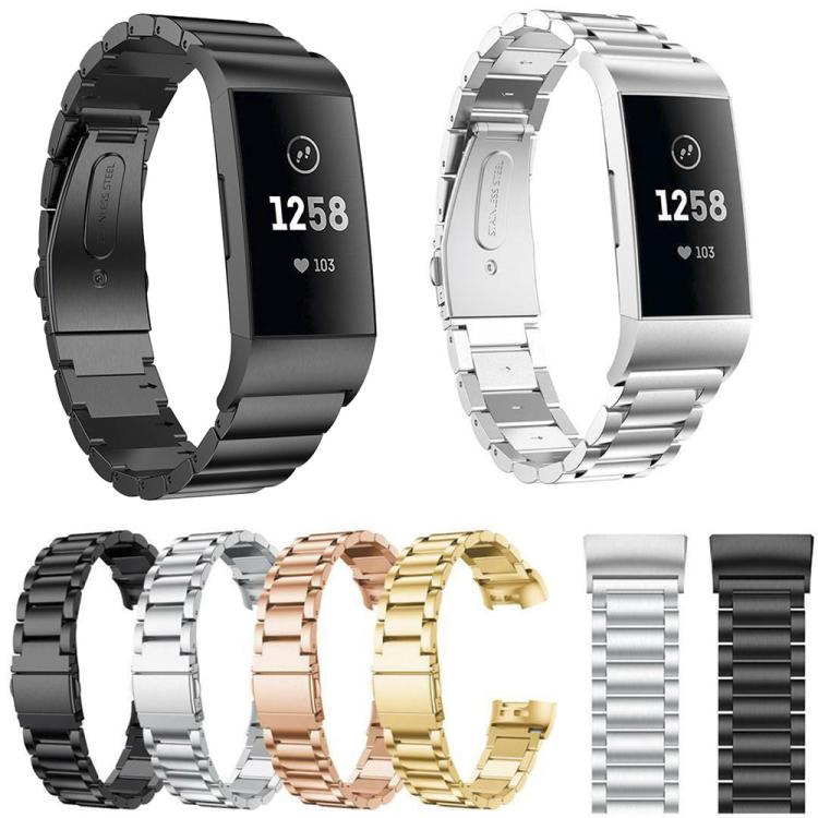 xDfind Three Beads Quick Release Metal Watch Band, 12mm