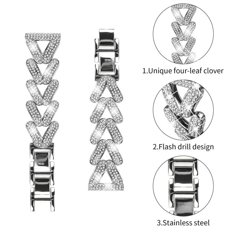 xDfind Small Twist Diamond Metal Watch Band, 20mm For Garmin Vivomove Sport / Vivoactive5 / 3, 20mm For Garmin Venu / Venu 2 / Sq / Sq2, 20mm, 20mm For Xiaomi Mibro Air / Mibro Lite, 20mm For Honor Watch SE / Magic Watch2 42mm