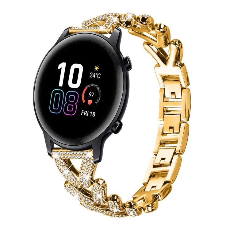 xDfind Small Twist Diamond Metal Watch Band, 20mm For Garmin Vivomove Sport / Vivoactive5 / 3, 20mm For Garmin Venu / Venu 2 / Sq / Sq2, 20mm, 20mm For Xiaomi Mibro Air / Mibro Lite, 20mm For Honor Watch SE / Magic Watch2 42mm
