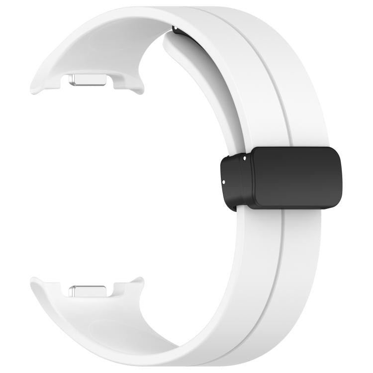 xDfind Fold Black Buckle Magnetic Silicone Watch Band, For Galaxy Watch9 / 8 / 8 Classic