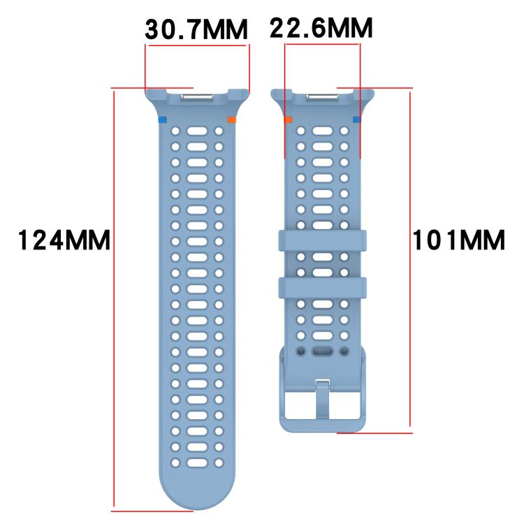 xDfind Ladder Buckle Silicone Watch Band, For Galaxy Watch9 / 8 / 8 Classic