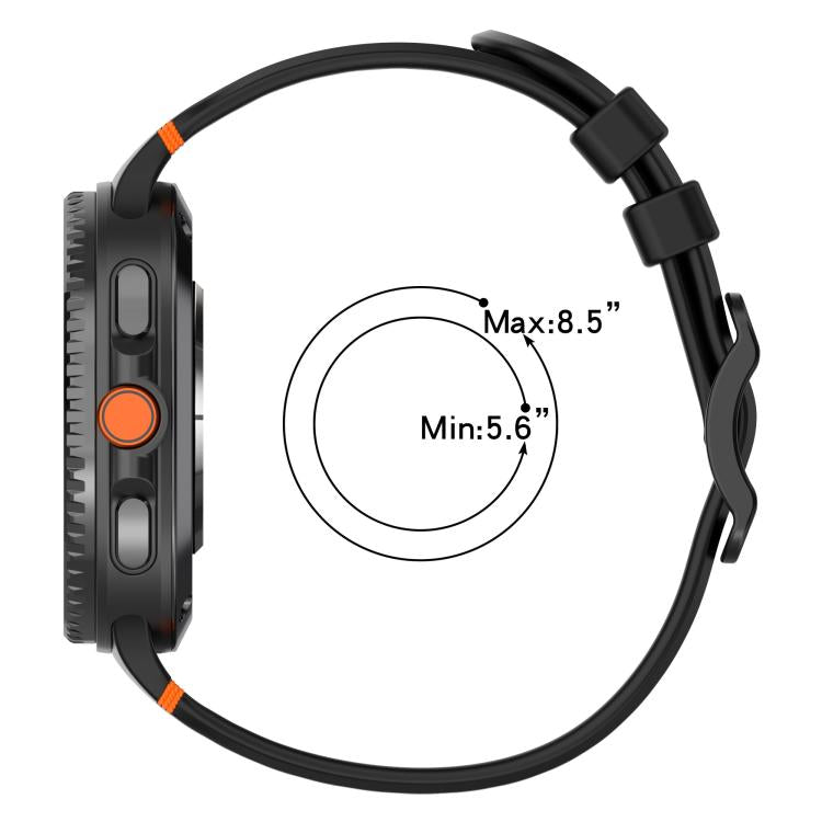 xDfind Ladder Buckle Silicone Watch Band, For Galaxy Watch9 / 8 / 8 Classic