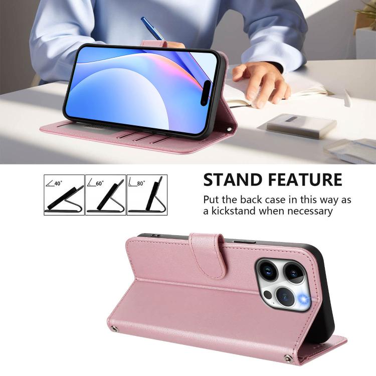 Litter Panda Embossing RFID Leather Phone Case with Lanyard, For iPhone 14 Pro Max, For iPhone SE 2022 / 2020 / 8 / 7, For iPhone 13 Pro Max, For iPhone 13 Pro