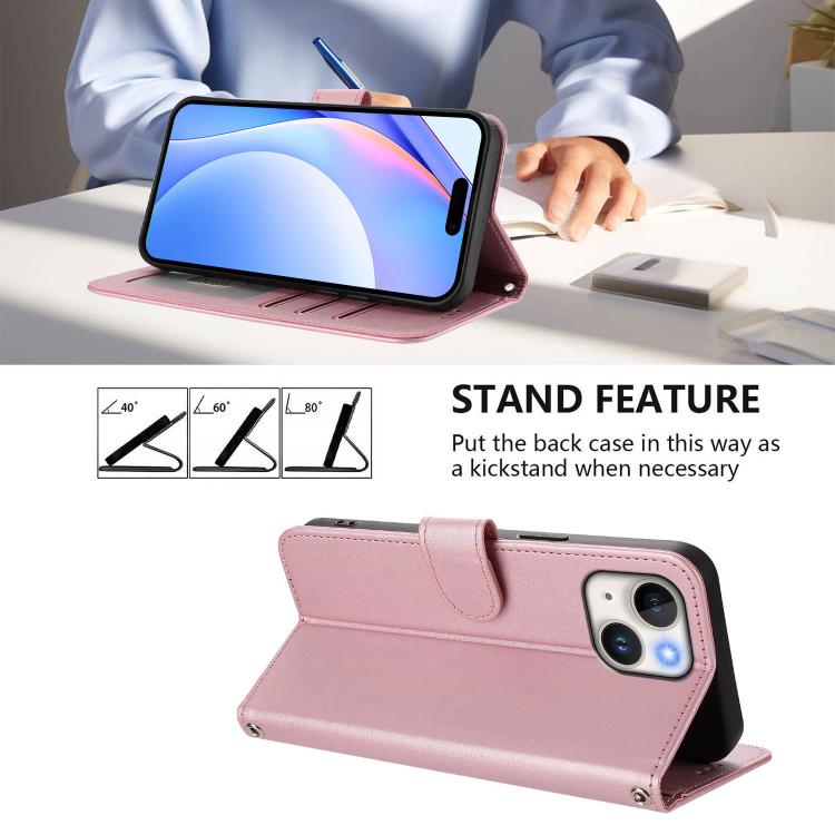 Litter Panda Embossing RFID Leather Phone Case with Lanyard, For iPhone 13 mini, For iPhone 12 / 12 Pro, For iPhone 12 Pro Max, For iPhone 12 mini