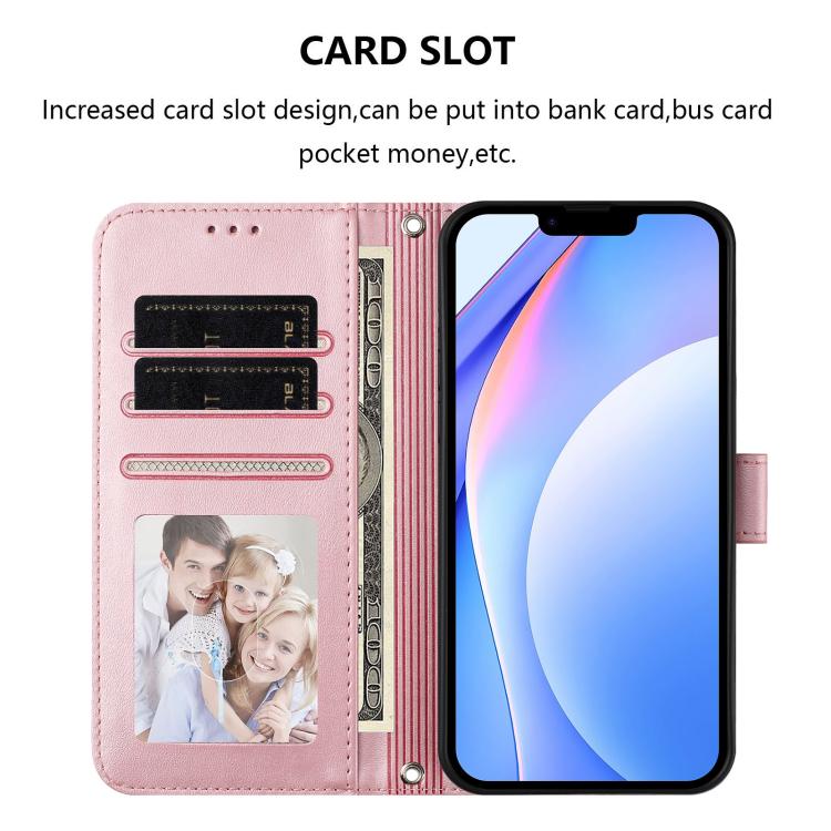 Litter Panda Embossing RFID Leather Phone Case with Lanyard, For iPhone 11 Pro Max, For iPhone 11, For iPhone 11 Pro, For iPhone X / XS