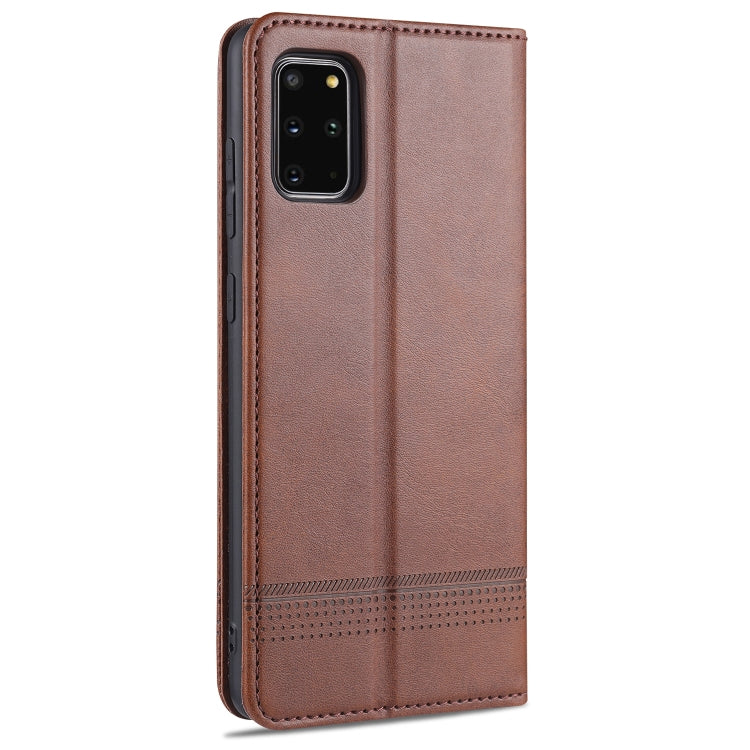 AZNS Magnetic Calf Texture Horizontal Flip Leather Case with Card Slots & Holder & Wallet, For Samsung Galaxy S20+