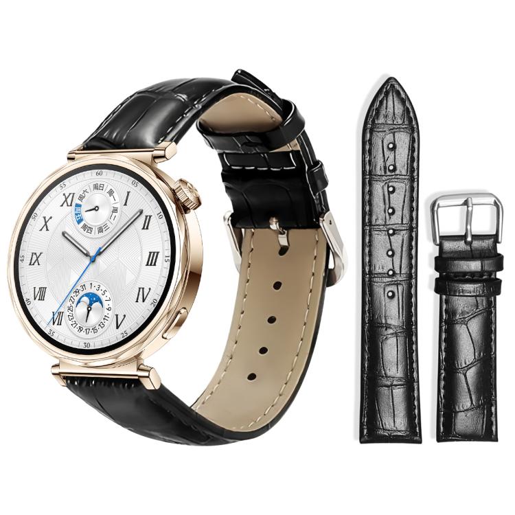 xDfind Bamboo Texture Pin Buckle Leather Watch Band, 22mm For Huawei Watch GT5/GT5 Pro/4/4 Pro, 18mm For Huawei GT5/GT4 41mm / OPPO Watch X2 Mini, 20mm For Huawei Watch GT 4 / GT 3 / GT 2