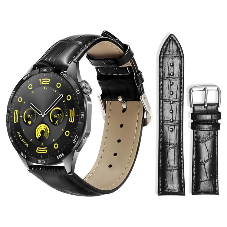 xDfind Bamboo Texture Pin Buckle Leather Watch Band, 22mm For Huawei Watch GT5/GT5 Pro/4/4 Pro, 18mm For Huawei GT5/GT4 41mm / OPPO Watch X2 Mini, 20mm For Huawei Watch GT 4 / GT 3 / GT 2