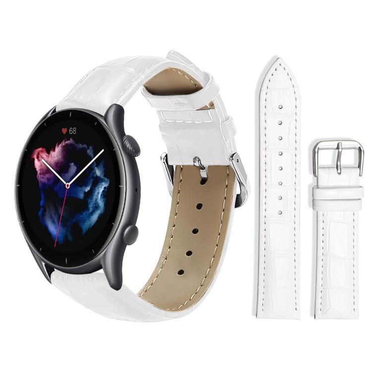 xDfind Bamboo Texture Pin Buckle Leather Watch Band, 22mm For Amazfit GTR 4/3/3 Pro/Bip6/Bip5, 20mm For Amazfit GTS4 mini/GTS3/2/2E