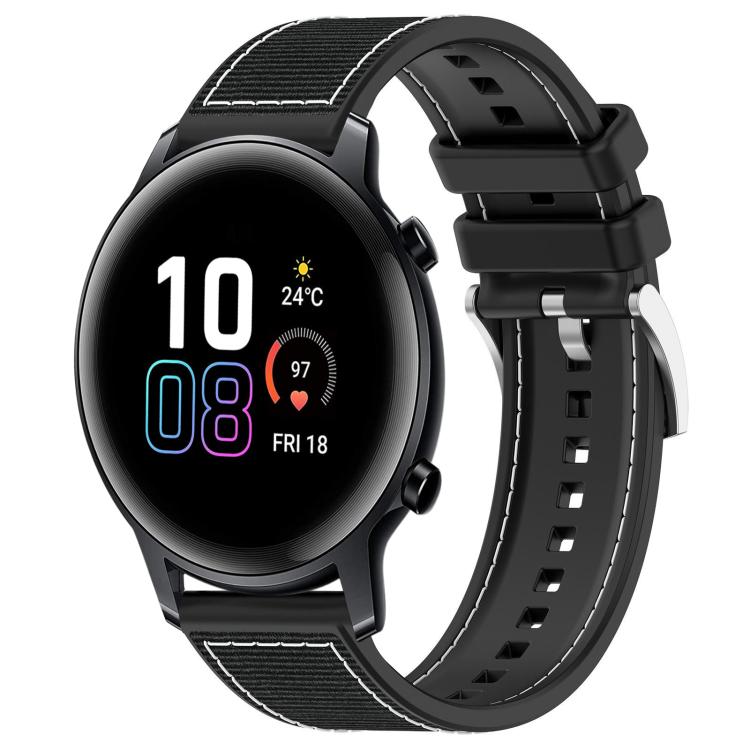 xDfind Hybrid Nylon Braid Silicone Watch Band, 20mm For Honor Watch SE / MagicWatch 2 42mm