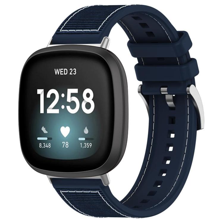 xDfind Hybrid Nylon Braid Silicone Watch Band, For Fitbit Versa 4/Versa3/Sense2/Sense 20mm, For Fitbit Versa 2/Versa/Versa Lite 22mm