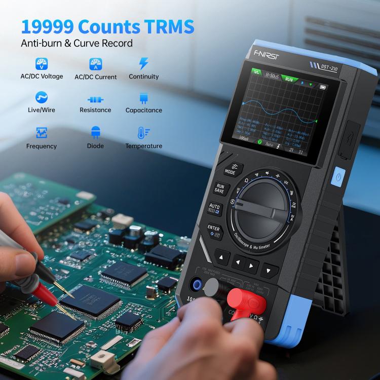 FNIRSI DST210 3 in 1 Digital Multimeter Oscilloscope, DST210