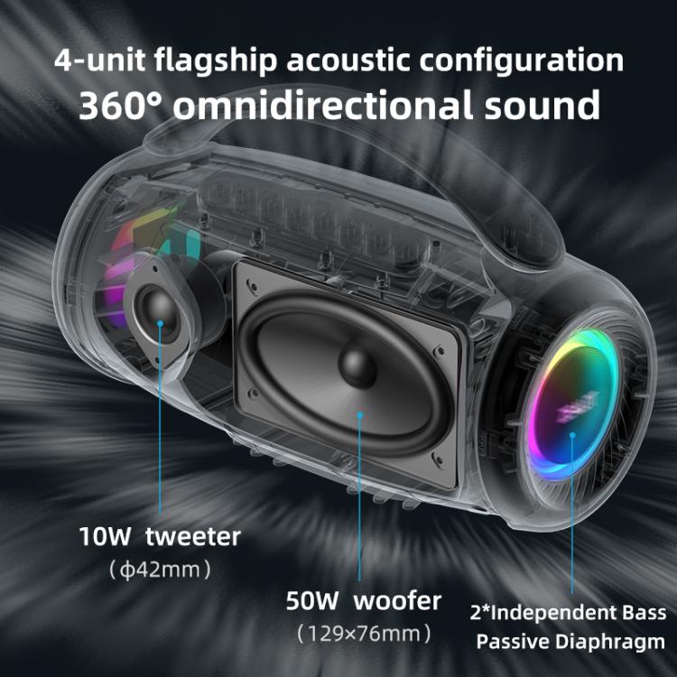 Zealot P12 60W Portable Handheld Outdoor RGB Bluetooth Speaker, P12, PT12