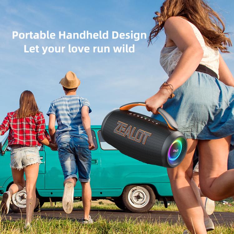 Zealot P12 60W Portable Handheld Outdoor RGB Bluetooth Speaker, P12, PT12