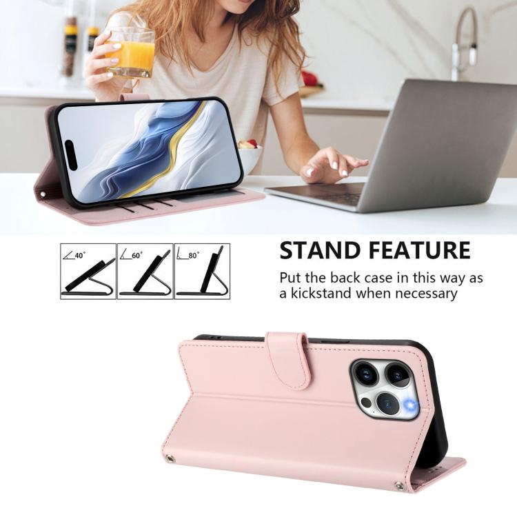 Embossed Heart Cat Leather Phone Case with Hand Strap, For iPhone 13 Pro Max, For iPhone 13 Pro