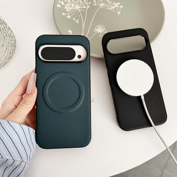 Magsafe Magnetic Plain Leather Phone Case, For Google Pixel 10 / 10 Pro