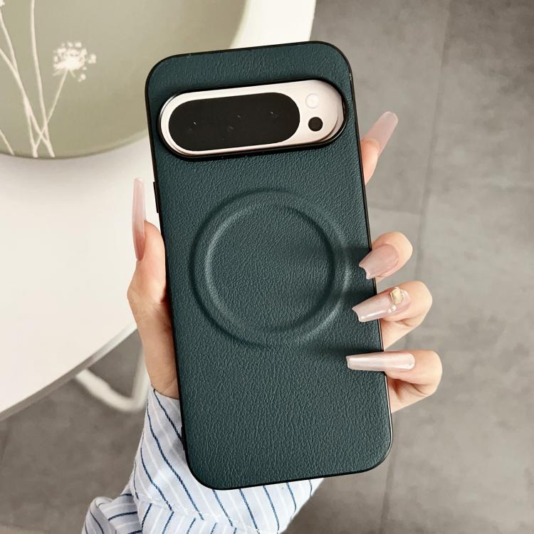 Magsafe Magnetic Plain Leather Phone Case, For Google Pixel 10 / 10 Pro