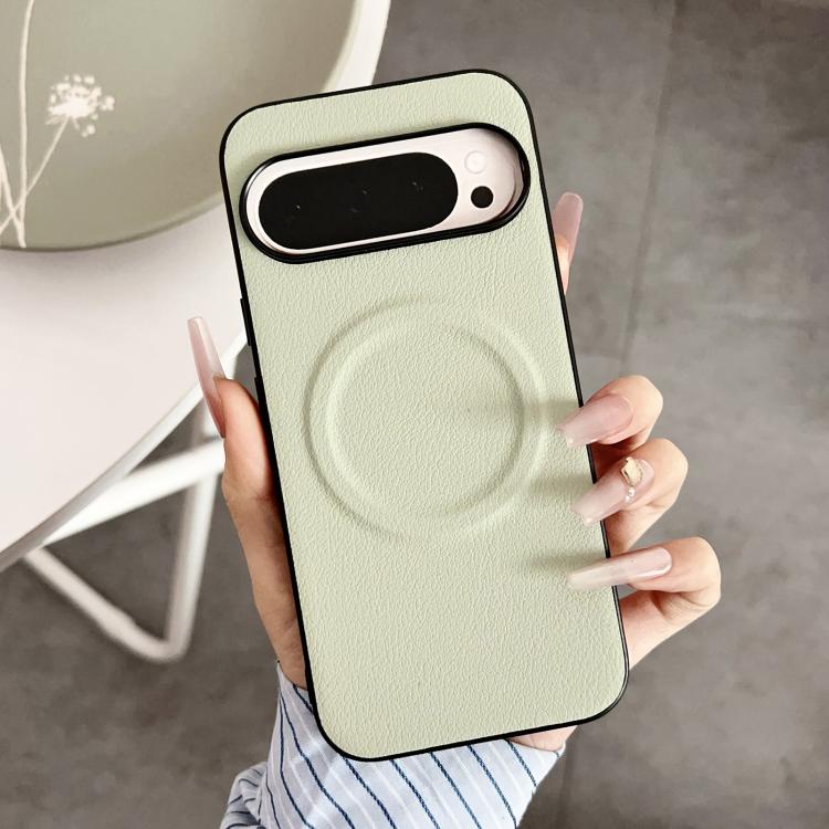 Magsafe Magnetic Plain Leather Phone Case, For Google Pixel 10 / 10 Pro