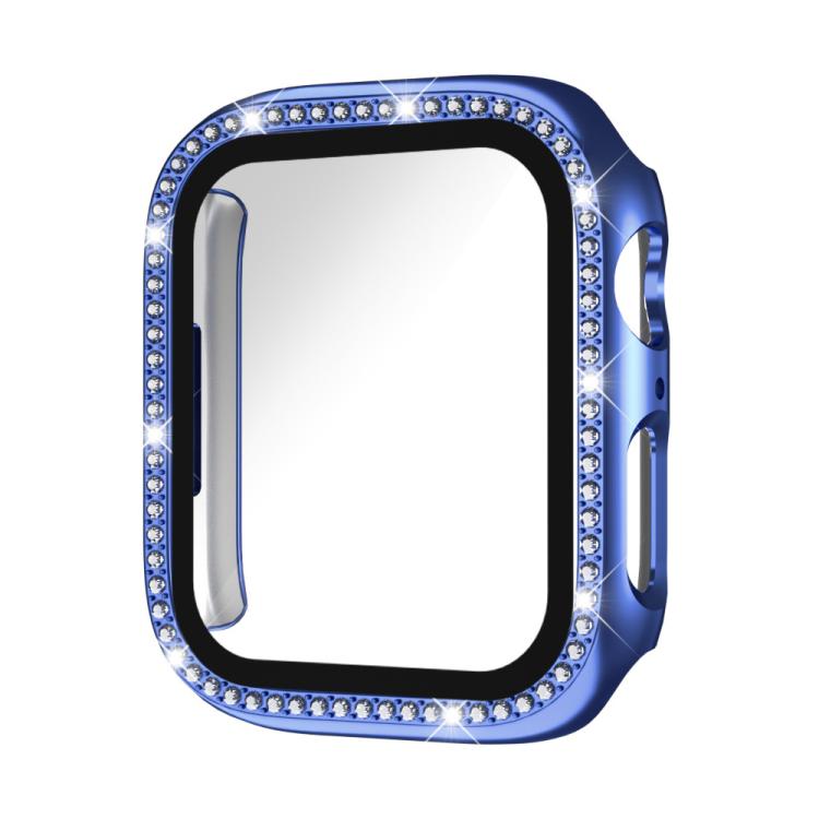 xDfind Single Row Diamond Tempered Glass Film Integrated PC Watch Case, For Apple Watch Series 3 / 2 / 1 42mm