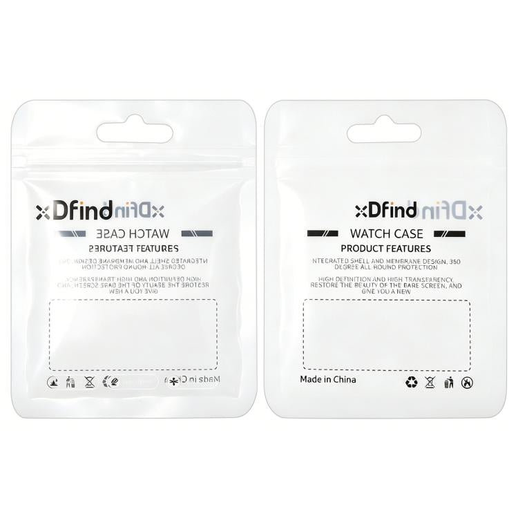 xDfind Single Row Diamond Tempered Glass Film Integrated PC Watch Case, For Apple Watch Series 11 46mm / 10 46mm, For Apple Watch Series 11 42mm / 10 42mm