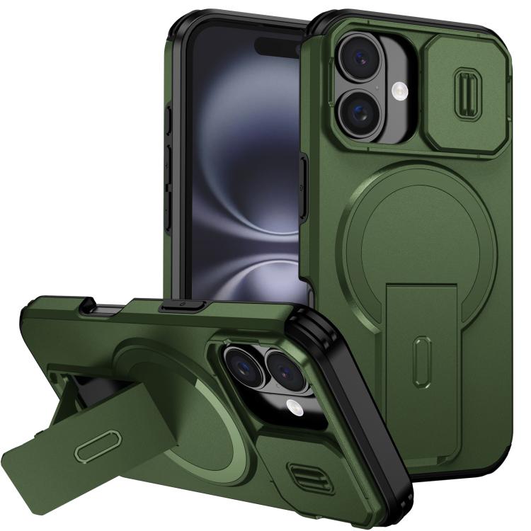 Sliding Camshield MagSafe Holder Phone Case, For iPhone 16 Pro, For iPhone 16 Plus, For iPhone 16