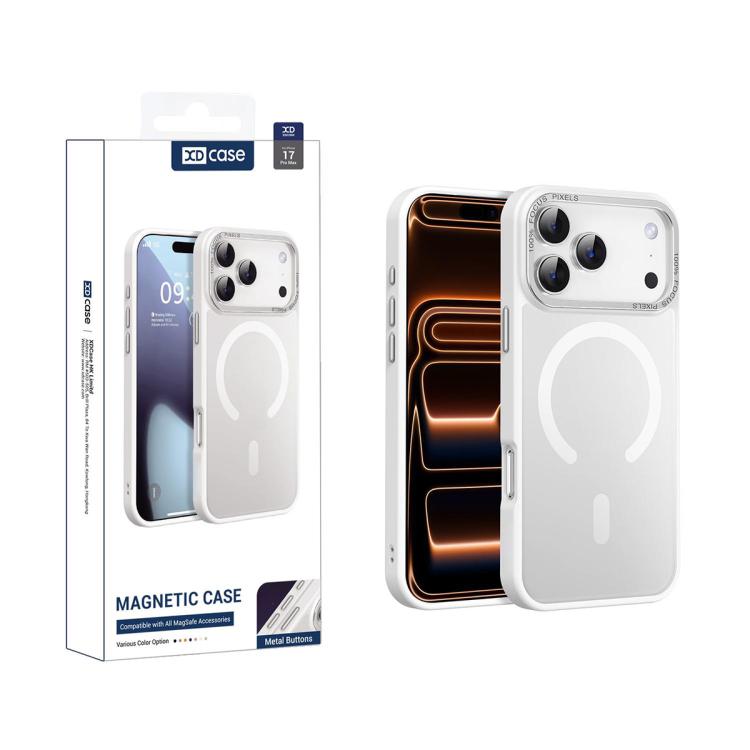 XDcase Metal Lens Frame Skin Feel Magnetic Phone Case, For iPhone 18, For iPhone 18 Pro, For iPhone 18 Pro Max, For iPhone 17 Pro Max