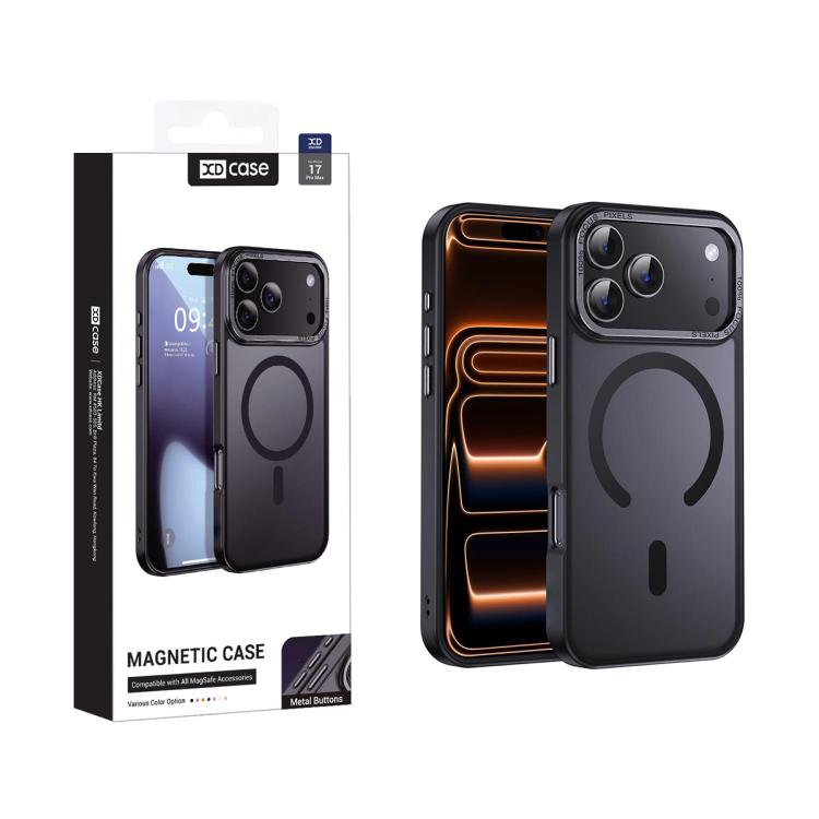 XDcase Metal Lens Frame Skin Feel Magnetic Phone Case, For iPhone 18, For iPhone 18 Pro, For iPhone 18 Pro Max, For iPhone 17 Pro Max