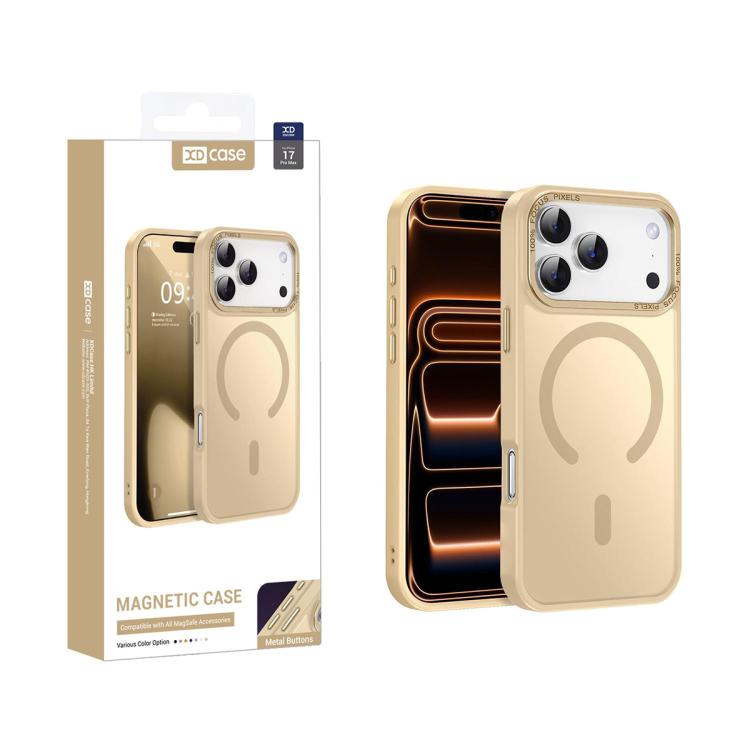 XDcase Metal Lens Frame Skin Feel Magnetic Phone Case, For iPhone 18, For iPhone 18 Pro, For iPhone 18 Pro Max, For iPhone 17 Pro Max