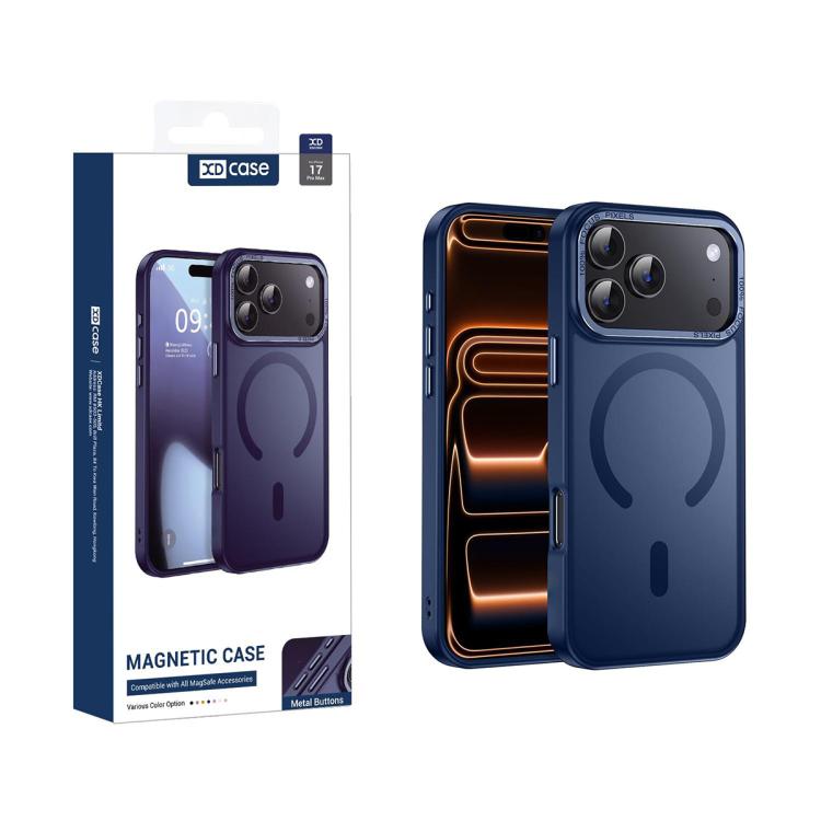 XDcase Metal Lens Frame Skin Feel Magnetic Phone Case, For iPhone 18, For iPhone 18 Pro, For iPhone 18 Pro Max, For iPhone 17 Pro Max