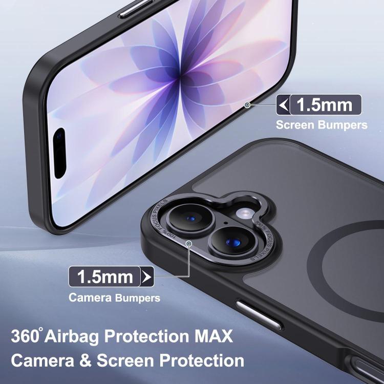 XDcase Metal Lens Frame Skin Feel Magnetic Phone Case, For iPhone 18, For iPhone 18 Pro, For iPhone 18 Pro Max, For iPhone 17 Pro Max