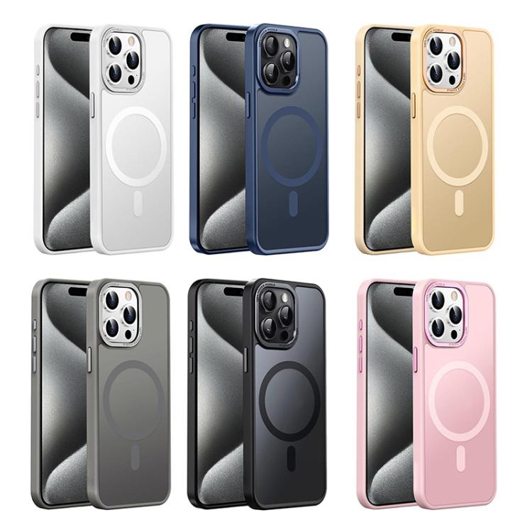 XDcase Metal Lens Frame Skin Feel Magnetic Phone Case, For iPhone 16 Pro Max, For iPhone 16 Pro, For iPhone 15 Pro Max, For iPhone 15 Pro