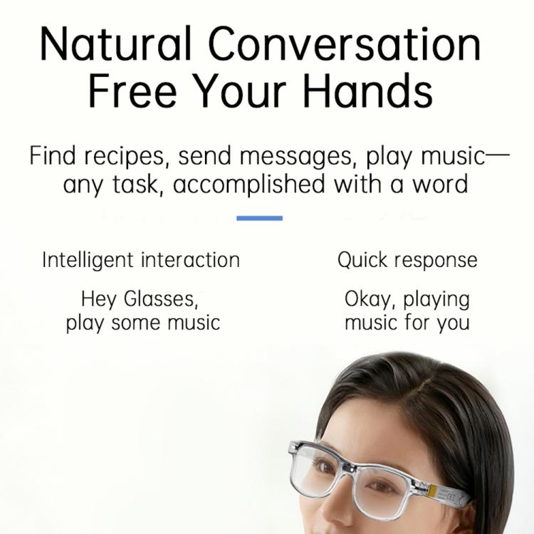AIMB-G3 8MP Smart AI Glasses with Voice Calling, AI Photo & Translation