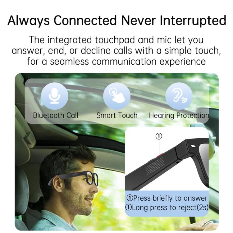 AIMB-G3 8MP Smart AI Glasses with Voice Calling, AI Photo & Translation