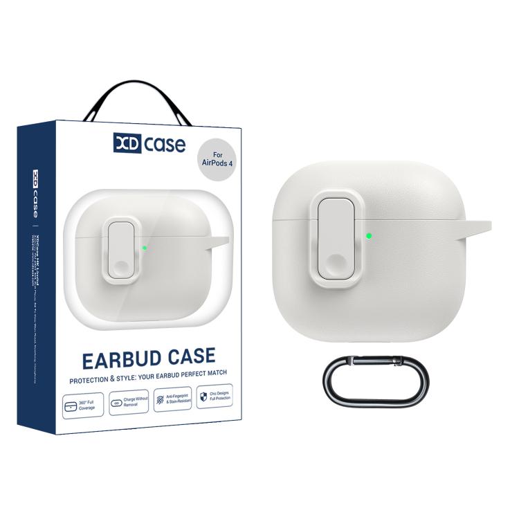 XDcase Leather Texture Security Lock TPU Earbud Case, For AirPods Pro 3, For AirPods 4, For AirPods Pro 2 / 1