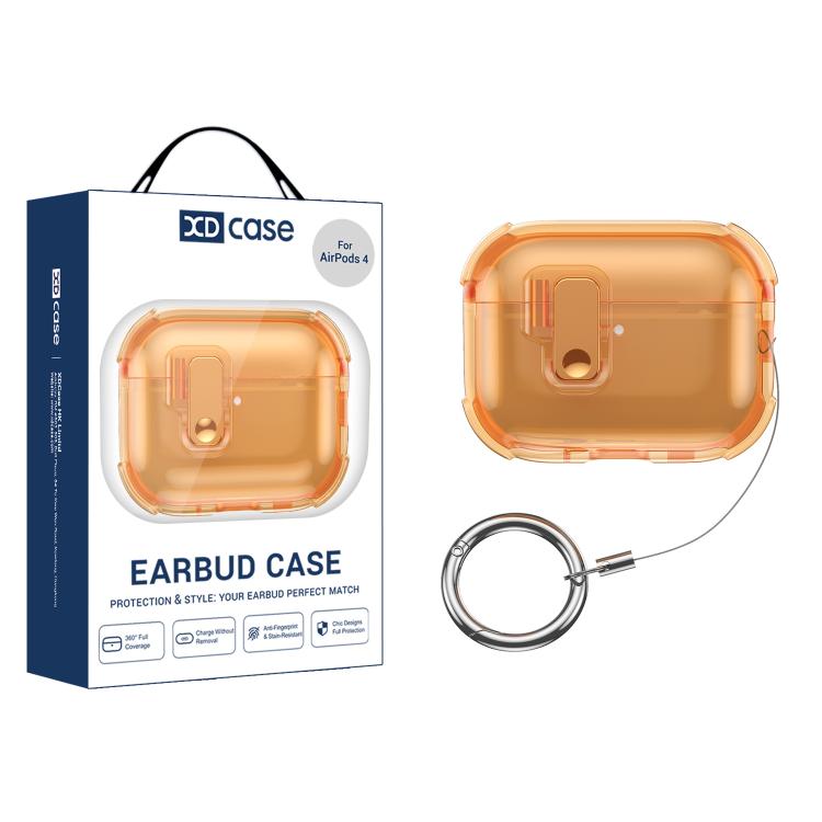 XDcase Transparent Silicone Automatic Pop-Up Earbud Case, For AirPods Pro 3, For AirPods 4, For AirPods Pro 2 / 1