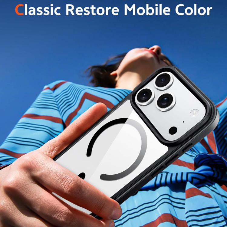 XDcase JINDUN Clear Cover Independent Metal Button Magnetic Phone Case, For iPhone 18 Pro /17 Pro, For iPhone 18 Pro Max / 17 Pro Max, For iPhone 17