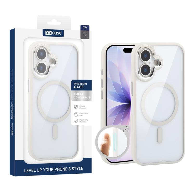 XDcase JINDUN Clear Cover Independent Metal Button Magnetic Phone Case, For iPhone 18 Pro /17 Pro, For iPhone 18 Pro Max / 17 Pro Max, For iPhone 17