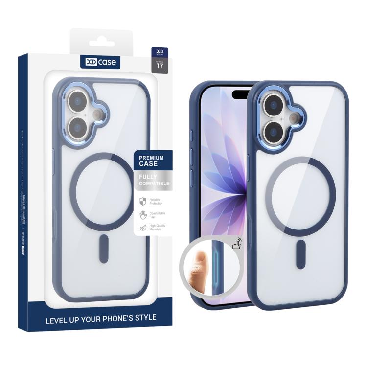 XDcase JINDUN Clear Cover Independent Metal Button Magnetic Phone Case, For iPhone 18 Pro /17 Pro, For iPhone 18 Pro Max / 17 Pro Max, For iPhone 17