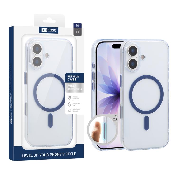 XDcase Frosted Transparent Magnetic Shockproof Phone Case, For iPhone 18 Pro, For iPhone 18 Pro Max, For iPhone 17 Pro Max, For iPhone 17 Pro, For iPhone 17