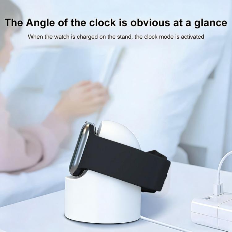 xDfind For Apple Watch Smart Watch Silicone Charging Holder and USB Charger Set, Silicone+USB (White), Silicone+USB (Black)