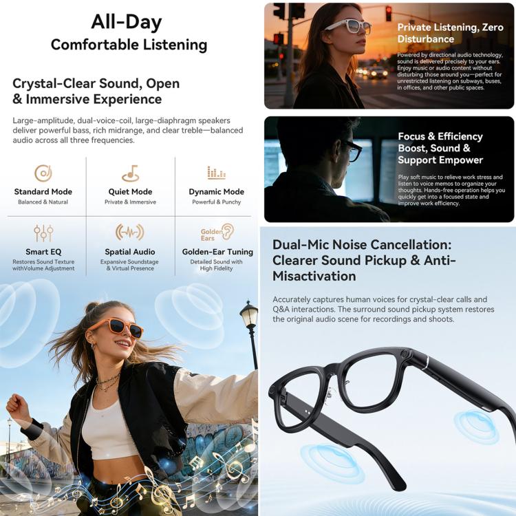 X01 Ultra Cycling Smart AI Glasses with 8MP Camera & Image Stabilization