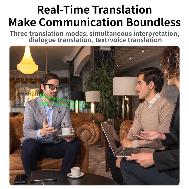 MT3 8MP Smart AI Glasses with Wi-Fi, Touch Control & Bluetooth Calling